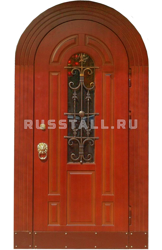 Металлическая входная дверь с ковкой RS139